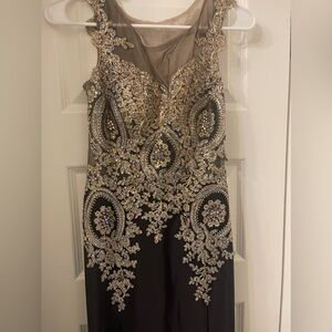 Black and Gold Dress